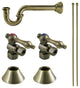 Plumbing Sink Trim Kit, P-Trap, Antique Brass