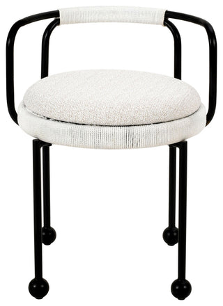Pansy Cream Outdoor Dining Chair