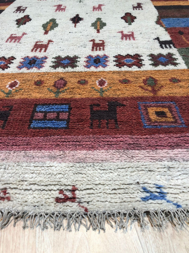 Ivory Traditional Classic Modern Knot Area Rug