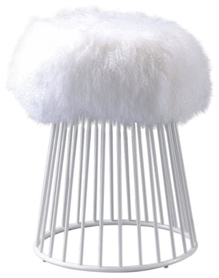 Fairy Look Ottoman, White