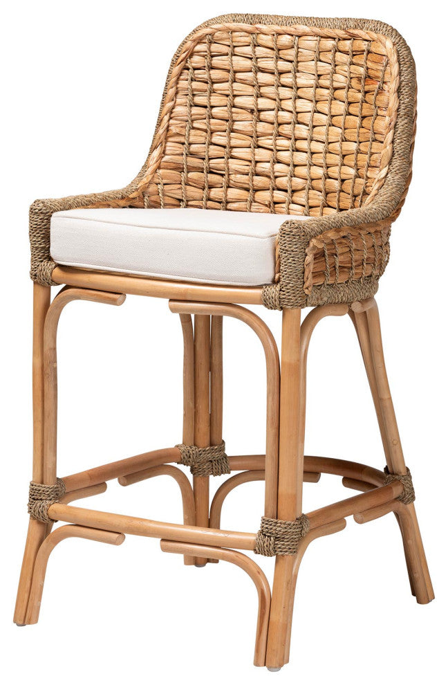 Zoey Modern Bohemian Collection, Counter Stool With Cushion