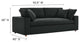 Commix Down Filled Overstuffed Sofa - Black