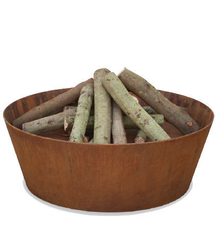 Plodes Cone Fire Pit, Carbon, 30.5", 1/4" Cor-Ten Steel Plate