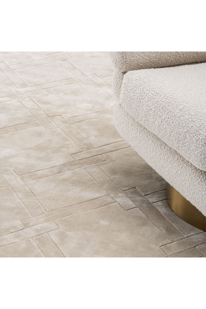 Hand Woven Plush Silver Sand Carpet 10' x 13' | Eichholtz La Belle