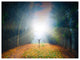 Men and Bright Sunlight Panorama, Landscape Canvas Art Print, 40"x30"