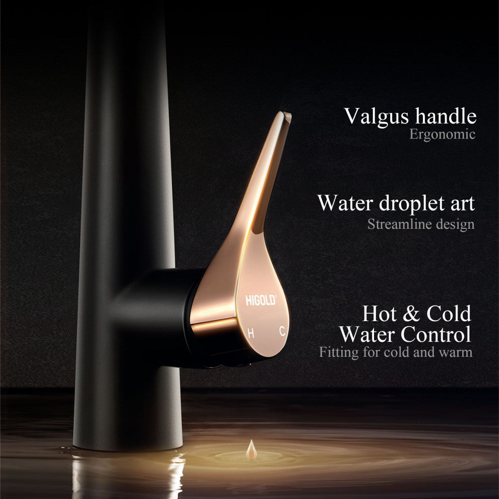 HIGOLD BN2.0 High Arc Spring Kitchen Faucet with Magnetic Technology