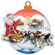 Northern Light Santa Scenic Decorative Ornament