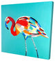 Abstract Flamingo, Fine Art Gallery Wrapped Canvas, 24"x24"