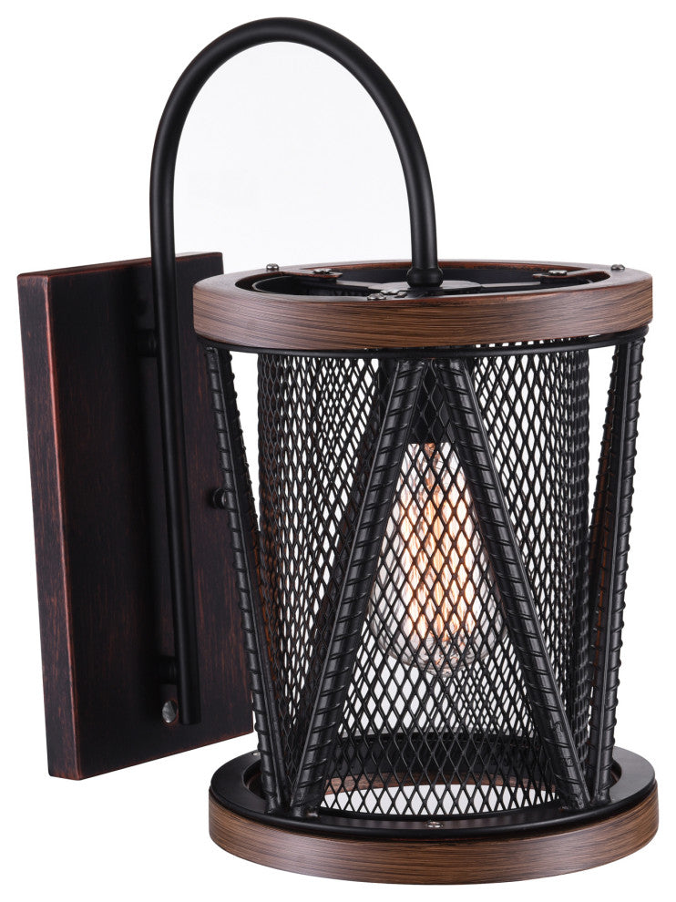 CWI Lighting 9954W8-1-101 Parsh 1 Light Wall Sconce With Pewter Finish