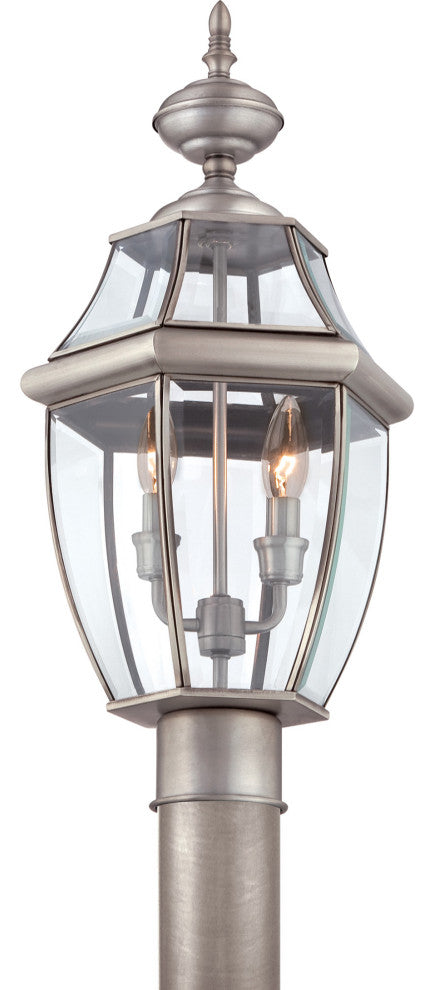 Quoizel NY9042 Newbury 2 Light 21" Tall Post Lantern - Medici Bronze
