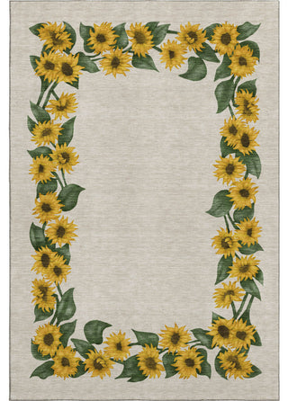 Addison Premium Washable Mayfield AMF172 beige 5' x 7'6" Rug