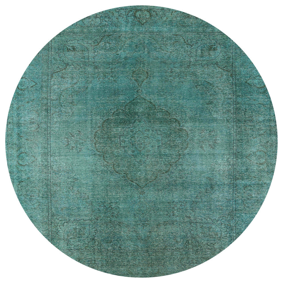 Ahgly Company Indoor Round Mid-Century Modern Area Rugs, 3' Round