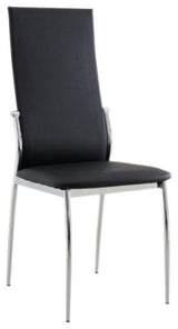Benzara Contemporary Counter Height Chair, Set of 2, Black