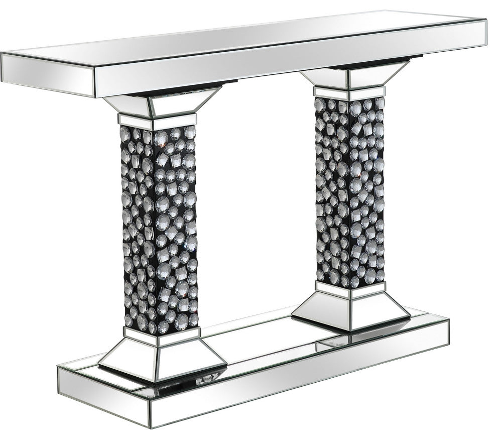 Beaded Pestestal Console Table
