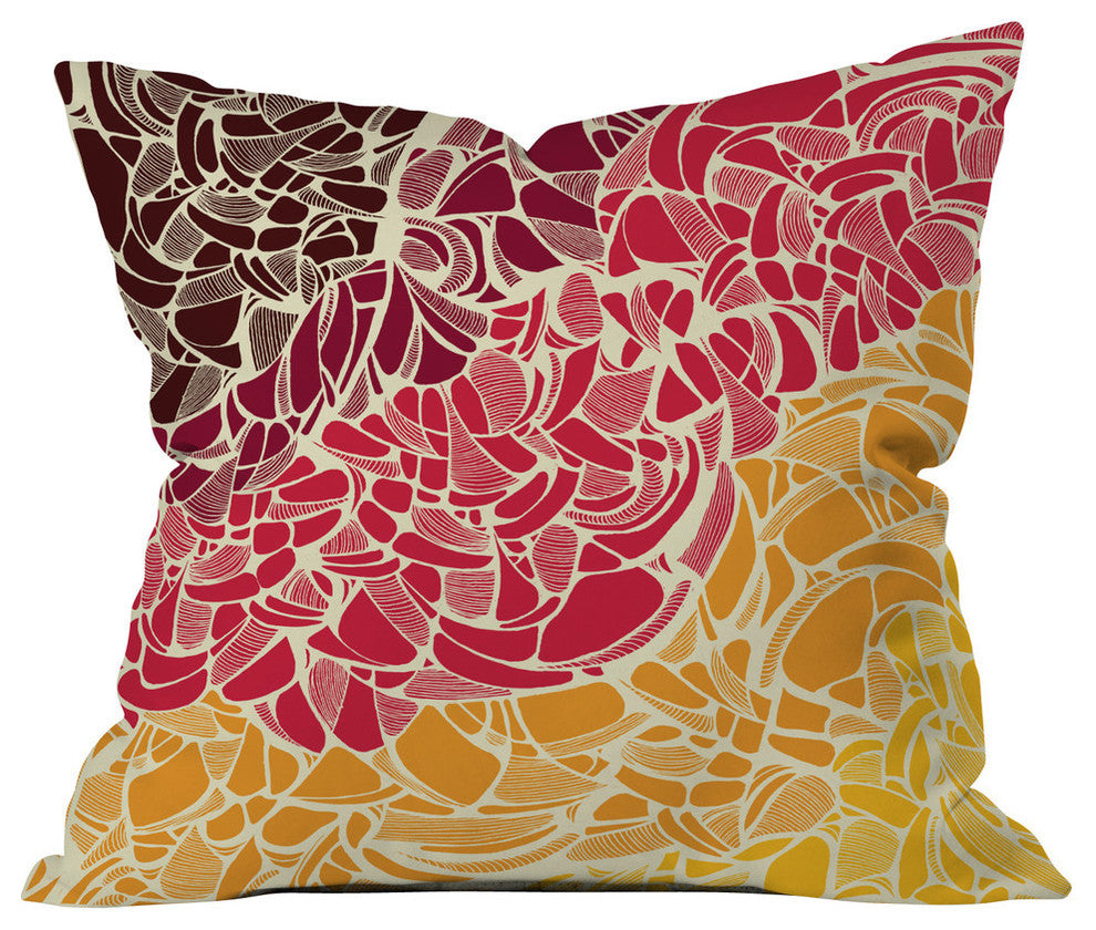 Deny Designs Karen Harris Fossil Blaze Outdoor Throw Pillow
