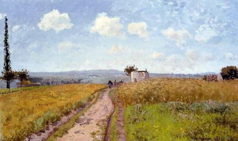 Camille Pissarro June Morning View over the Hills over Pontoise Wall Decal