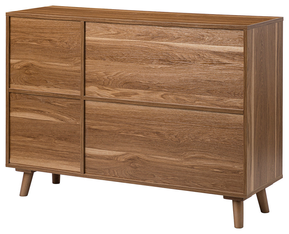 3-Door Accent Cabinet, Walnut