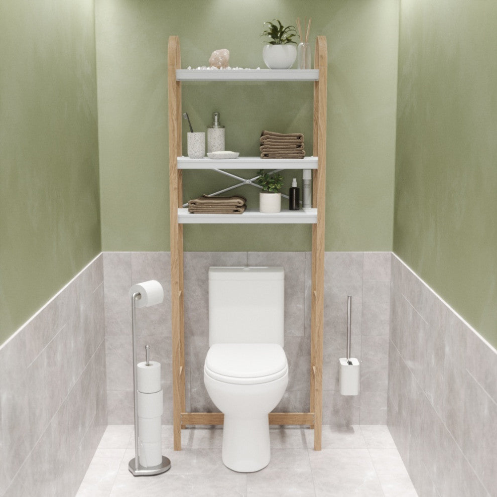 Umbra Bellwood Over the Toilet Shelf White/Natural