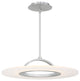 WAC Lighting Elektron 20" LED Convertible Semi-Flush Mount in Brushed Aluminum
