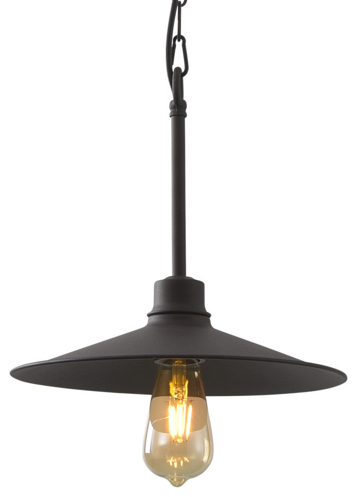 .-     Clayton 1-Lt Pendant - Dark Coffee