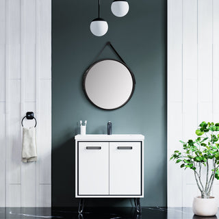 Kantor 36" High Sling Mirror, Black