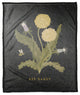 Bee Dandy Dandelion 50x60 Coral Fleece Blanket