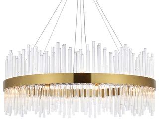 Modern Satin Gold 20-Light Chandelier