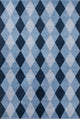 Stella Contemporary Area Rug, Blue, 8'x10'