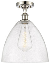 Innovations 516-1C-PN-GBD-124 1 Light Semi-Flush Mount, Polished Nickel