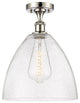 Innovations 516-1C-PN-GBD-124 1 Light Semi-Flush Mount, Polished Nickel
