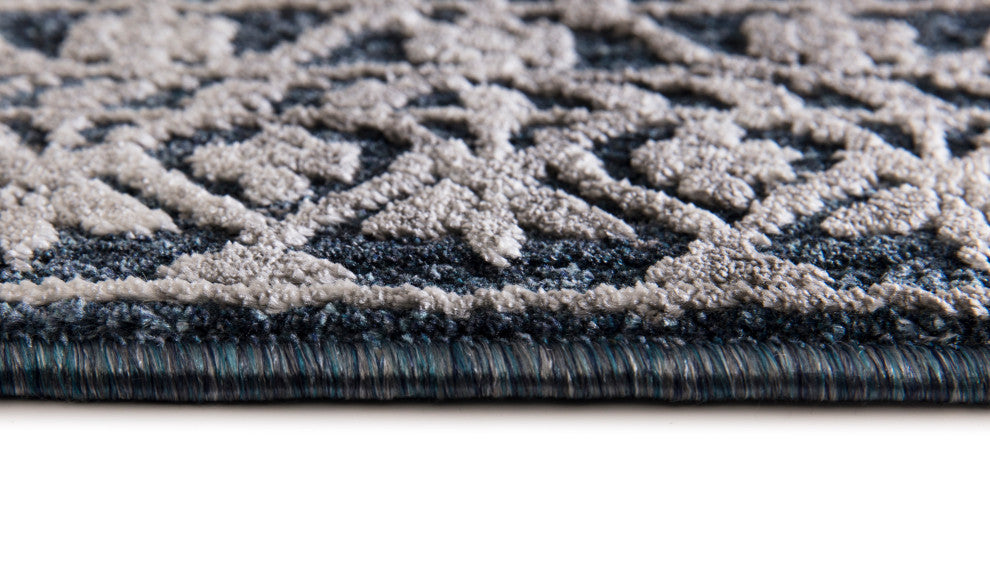 Torino 3327-500 Area Rug, Navy, 7'10"x10'10"