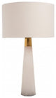 White Marble and Gold Frame Table Lamp