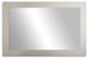 Pendleton Framed Wall Mirror, Nickel, 28" X 48"