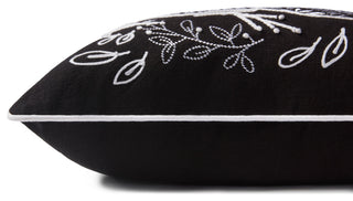 Loloi PLL0032 Black 13" x 21" Cover w/Down Pillow