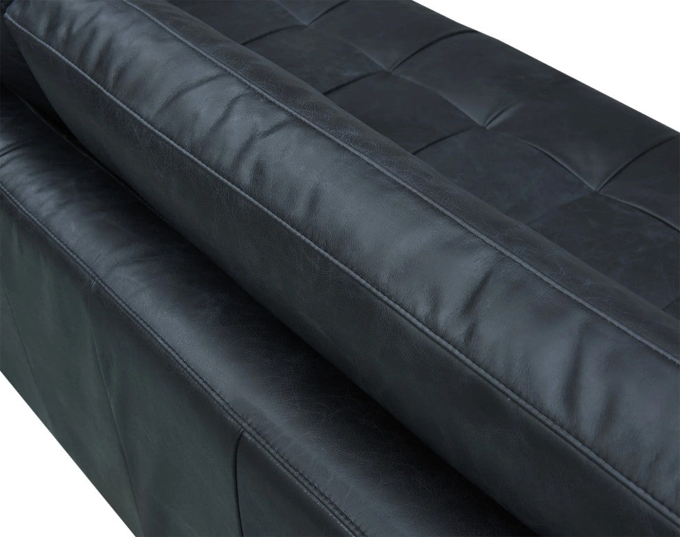 Alamo Top Grain Leather Sofa, Slate
