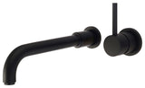 Motegi Single Handle Wall Mount Bath Sink Faucet, Matte Black