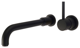 Motegi Single Handle Wall Mount Bath Sink Faucet, Matte Black