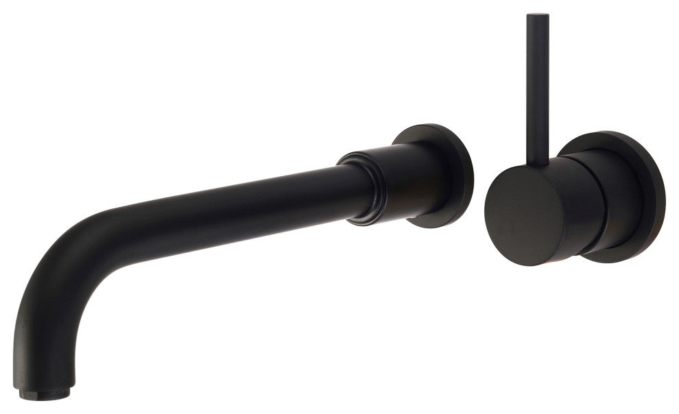 Motegi Single Handle Wall Mount Bath Sink Faucet, Matte Black