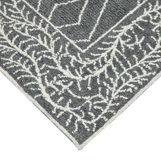 Berlin Oxbow Area Rug, Dark Gray, 2' x 3', Geometric