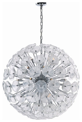 ET2 E22096 Fiori 31" 28 Light Pendant - Polished Chrome
