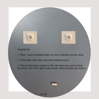 27 in. Single Round Ridge Frameless Wall Mirror with Engraved Edge