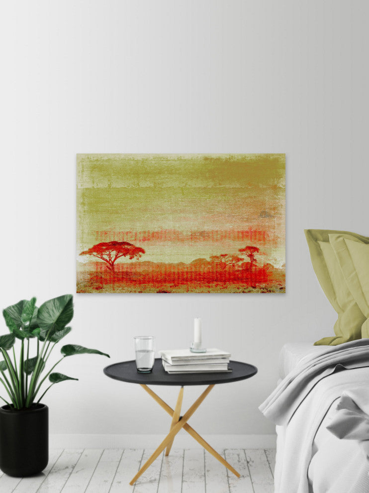 "Africa" Print on Canvas, 18"x12"