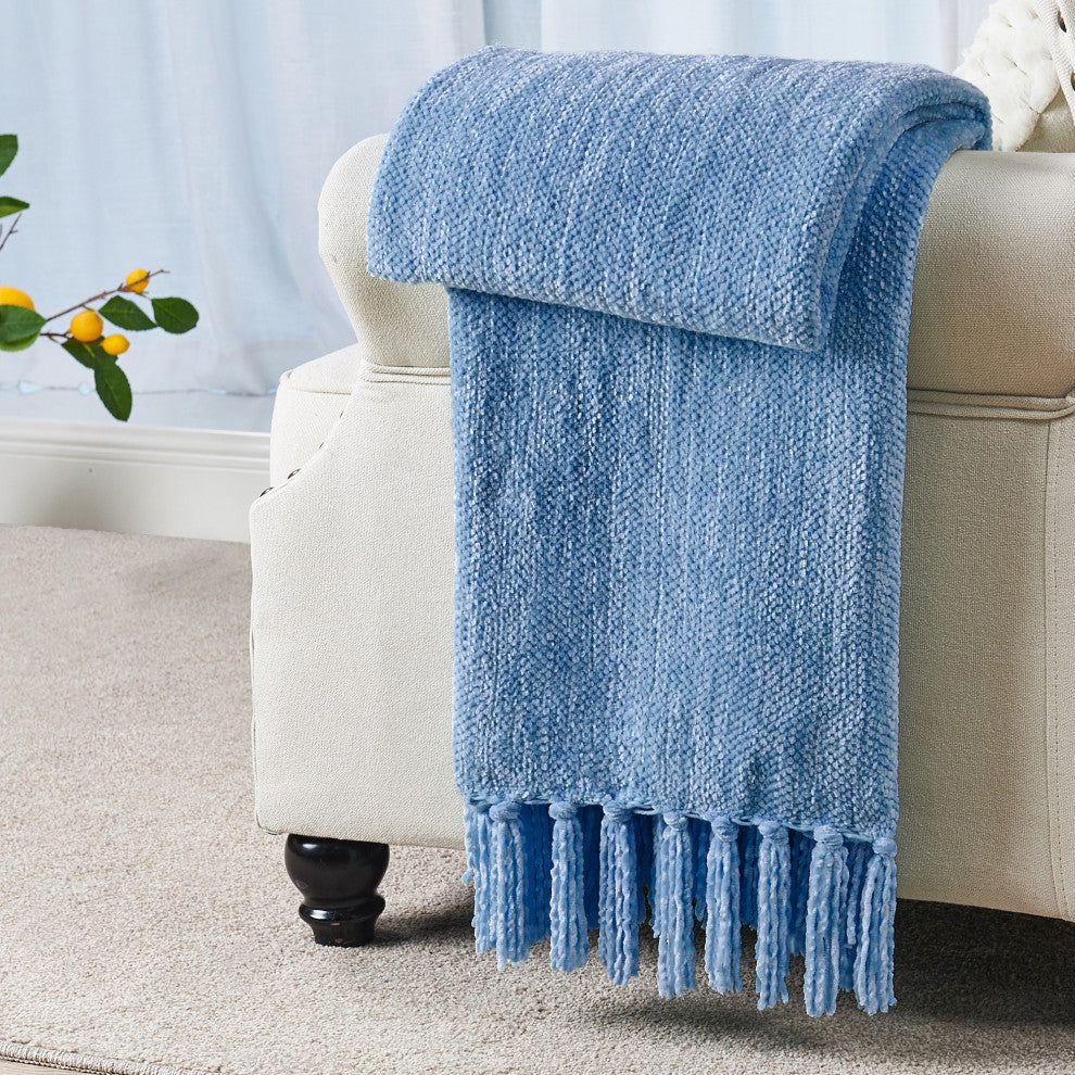 Crystal Chenille Jumbo Throw Blanket, Niagara