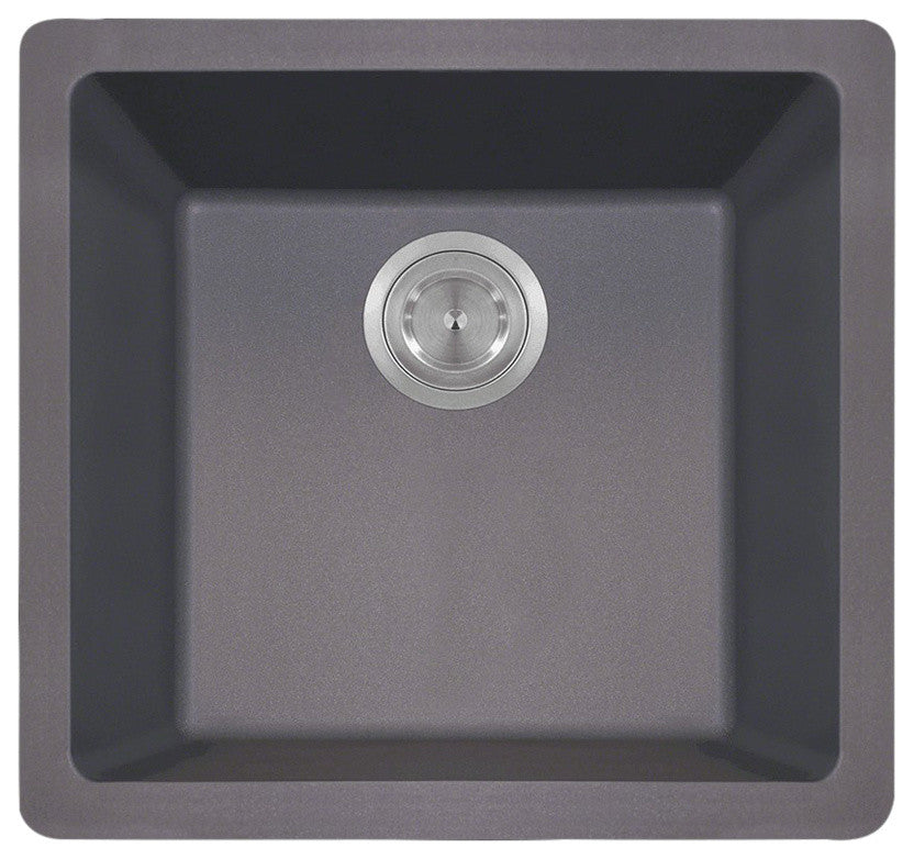 Single Bowl AstraGranite Sink, Silver