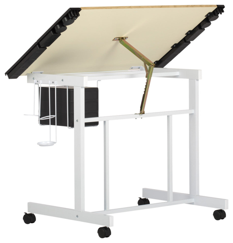 Deluxe Craft Station, White and Maple