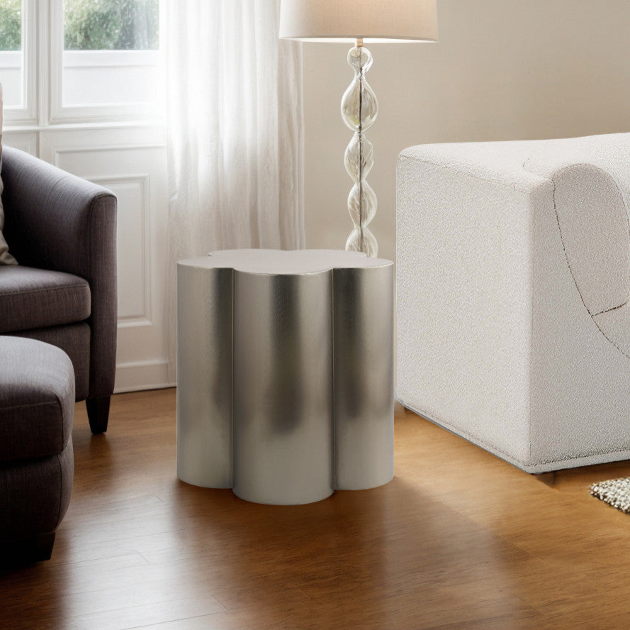 Lucky Iron End / Side Table, Silver, End Table