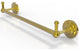 Prestige Que New 30" Towel Bar with Integrated Hooks, Polished Brass