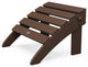 Polywood Classic Folding Ottoman, Mahogany