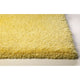 KAS Bliss 1574 Canary Yellow Shag Area Rug, 5' x 7'