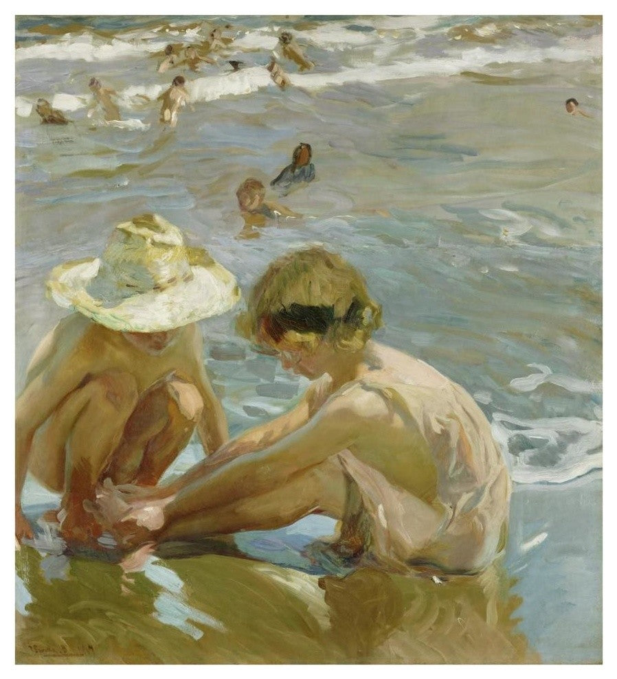 "The Wounded Foot" Digital Paper Print by Joaquin Sorolla y Bastida, 34"x38"